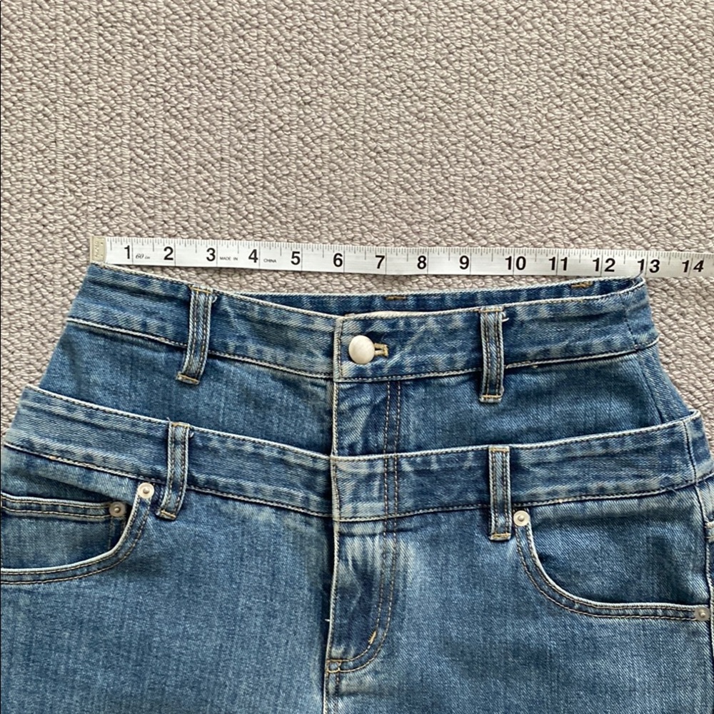 Tibi Double Waist Carpenter Jeans size 25 in classic wash NWOT - Picture 3 of 16